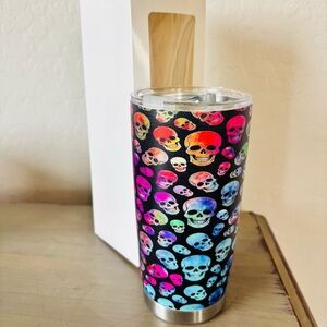 Colorful Skull Tumbler